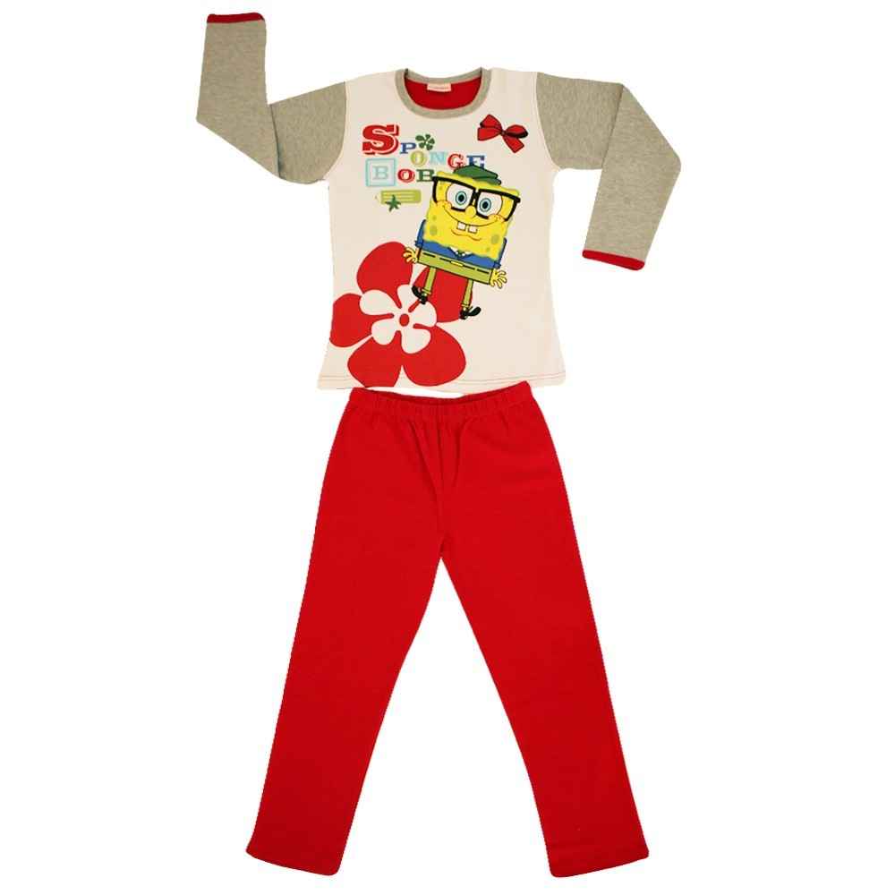 Roly Poly 3362 Sponge Bob Çocuk Pijama Takımı Sarı