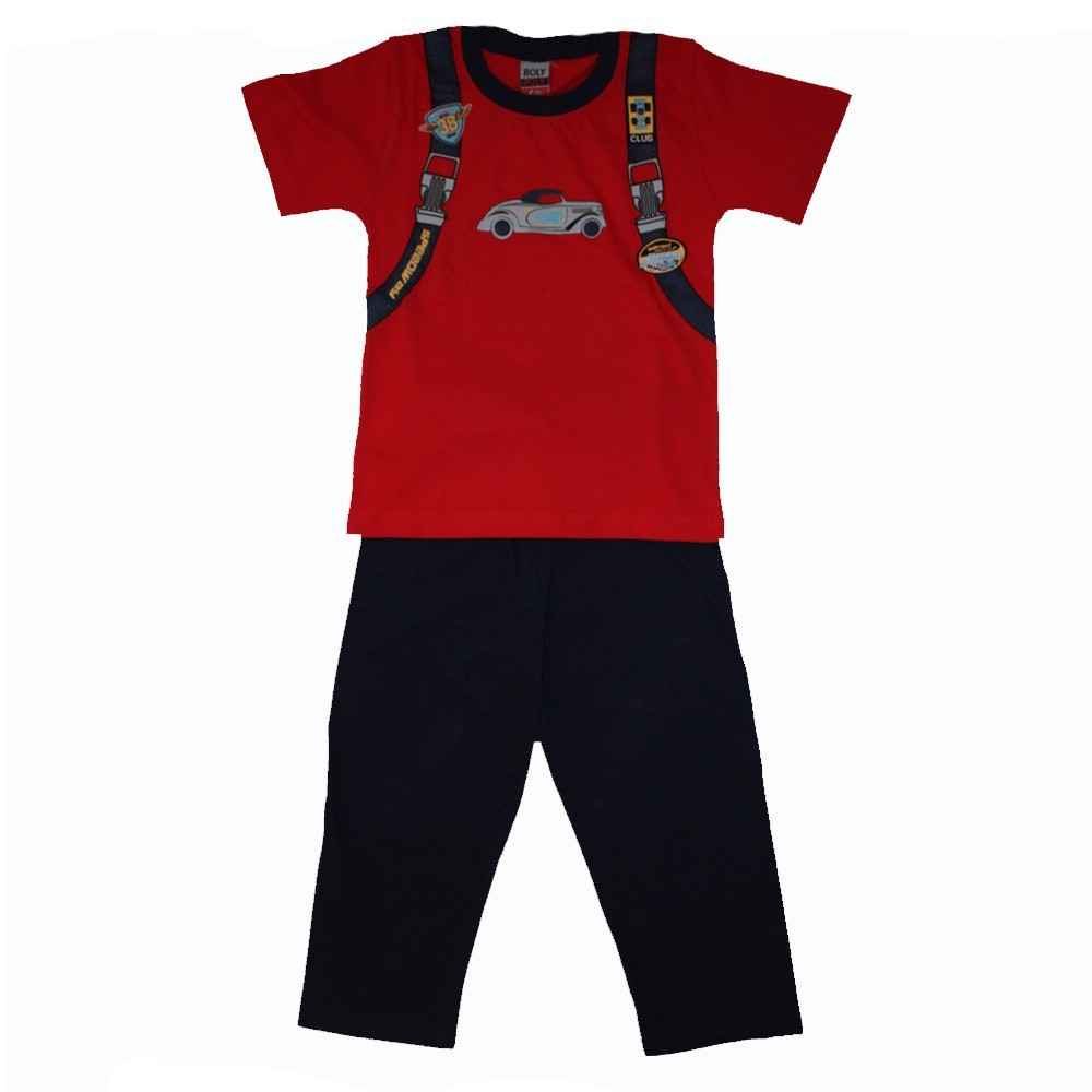 Roly Poly 1510 Çanta Baskılı Pijama Takımı  Kırmızı
