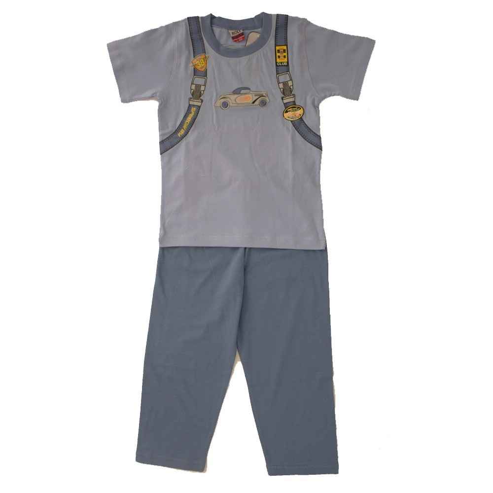 Roly Poly 1510 Çanta Baskılı Pijama Takımı  Mavi