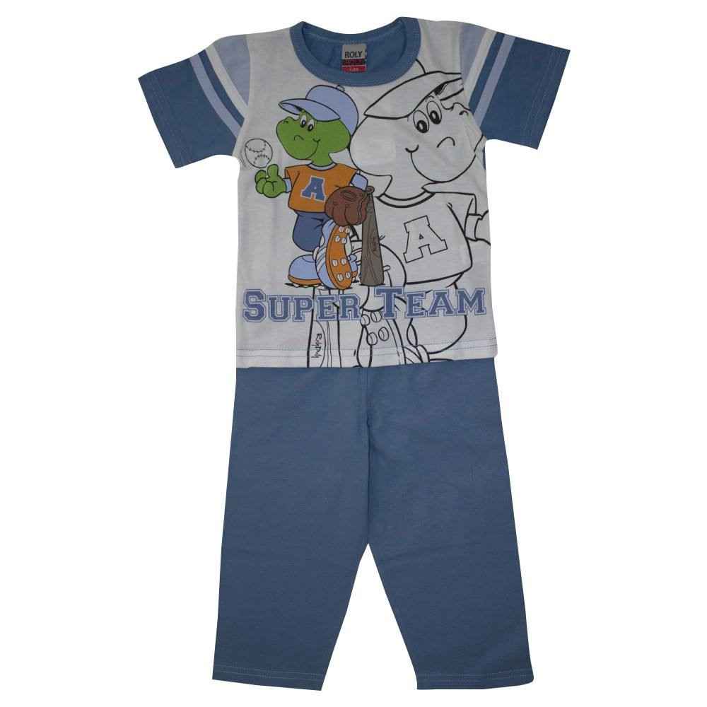 Roly Poly 1511 Erkek Pijama Takımı Mavi