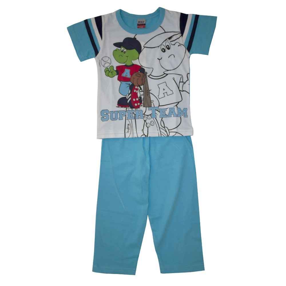 Roly Poly 1511 Erkek Pijama Takımı Turkuaz