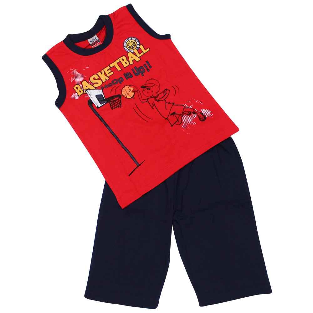 Roly Poly 1532 Kaprili Pijama Takımı Kırmızı