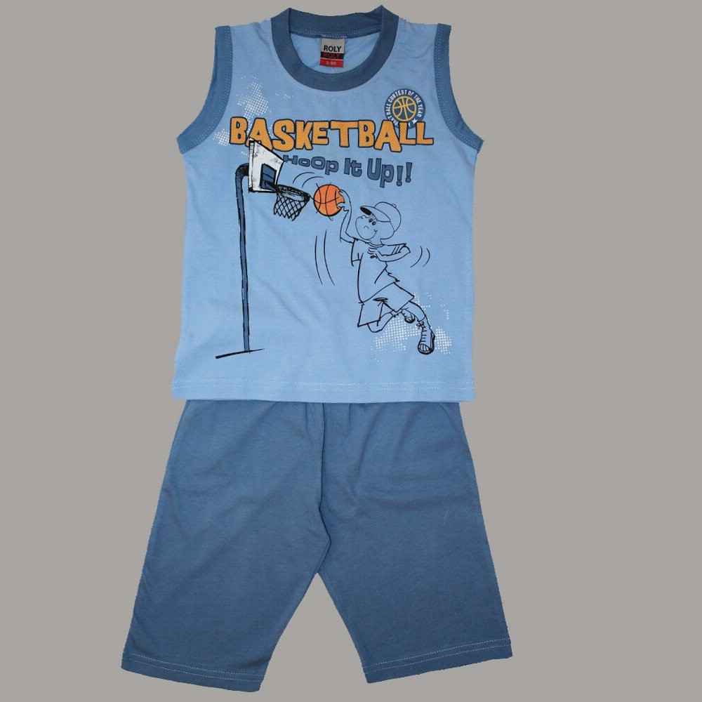 Roly Poly 1532 Kaprili Pijama Takımı Mavi