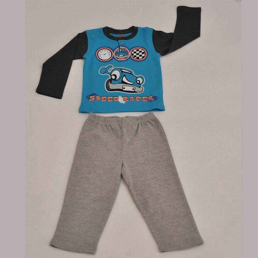 Roly Polly 1600 Racer Erkek Çocuk Pijama Takımı Turkuaz