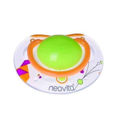 Neavita 15051 Ortodontik Emzik Desenli 0 Ay+ Turuncu