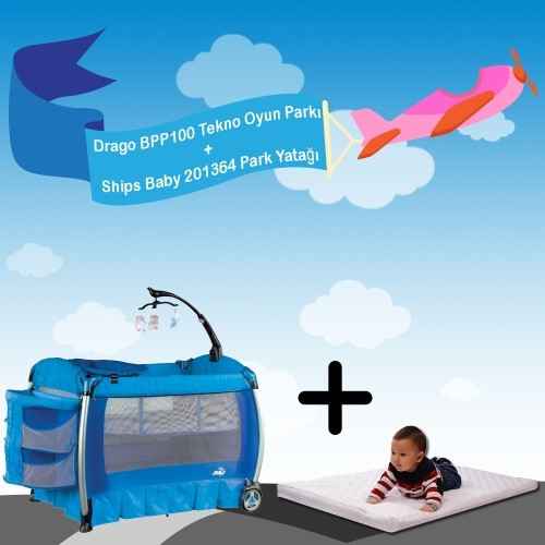 Drago BPP100 Tekno Park Yatak Kampanyası 70x110 Mavi