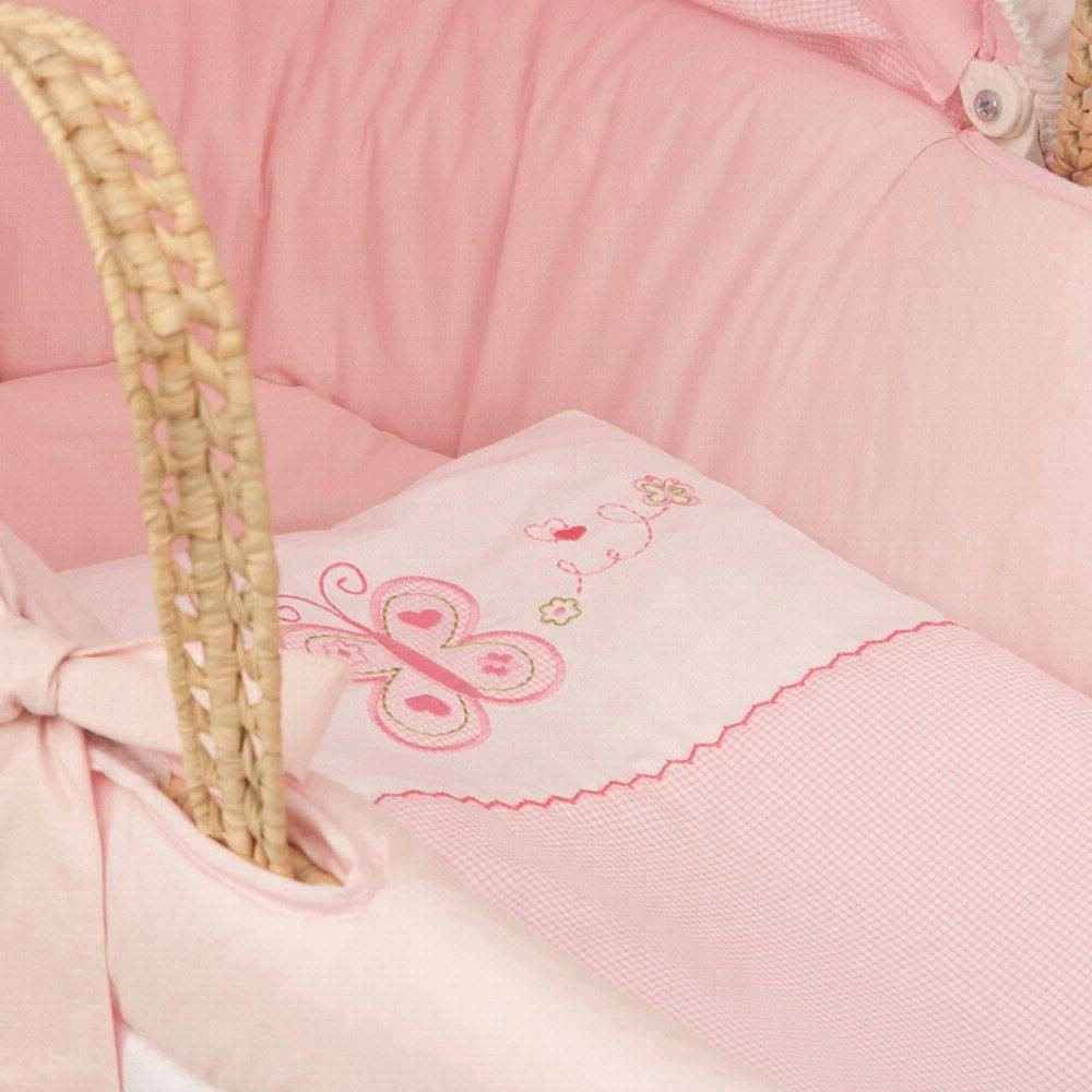 Funna Baby Daisy Hasır Sepet Pembe 