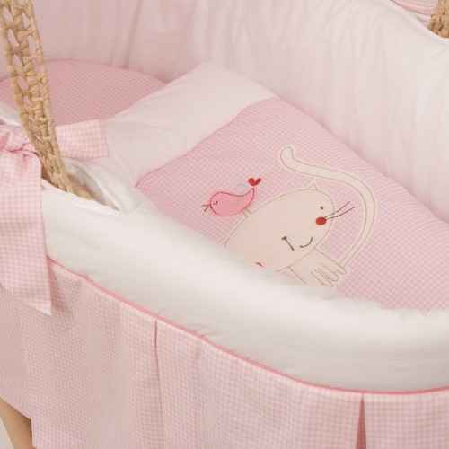 Funna Baby Tweet Home Hasır Sepet Pembe 