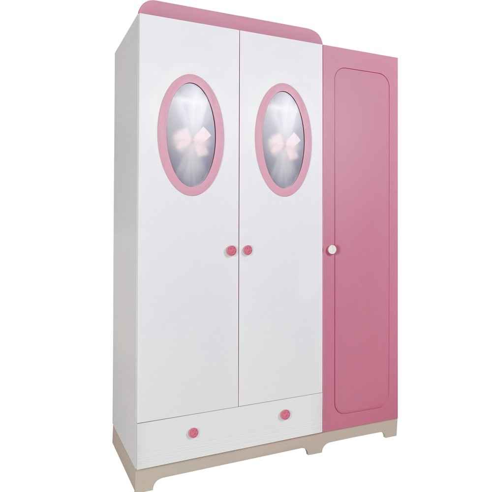 Coala Little Lady Bebek Odası 3 Kapılı Dolap 