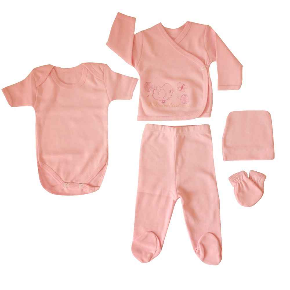 Babyem 022 Prematüre Zıbın Seti 5li Pembe