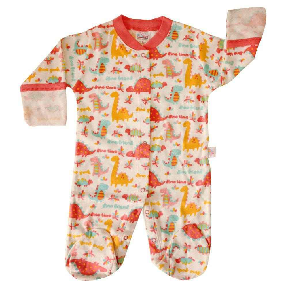 Misket 1056 Dinazor Emp. Kız Bebek Tulumu  Nar Çiçeği