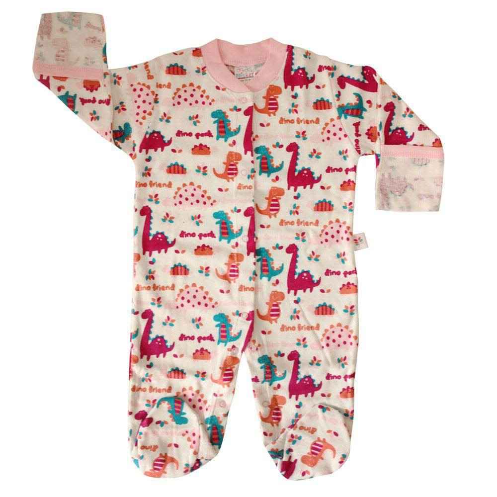 Misket 1056 Dinazor Emp. Kız Bebek Tulumu  Pembe