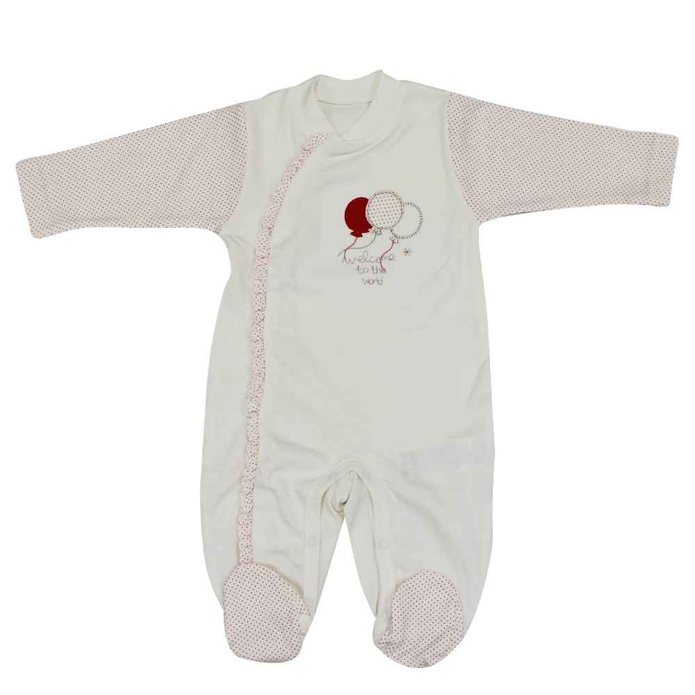 Bebetto T642 Balonlu Penye Bebek Tulumu Nar Çiçeği