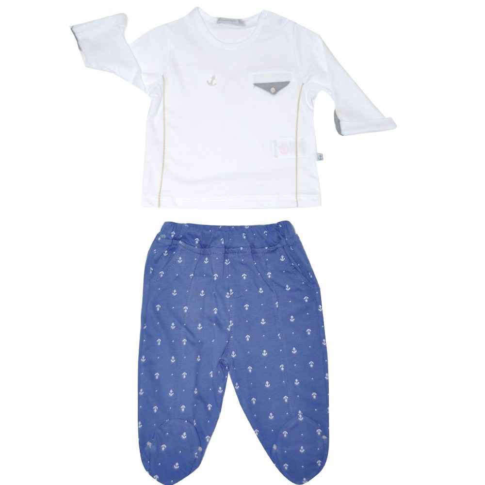 Flexi 471134 2li Bebek Takımı Beyaz-Lacivert