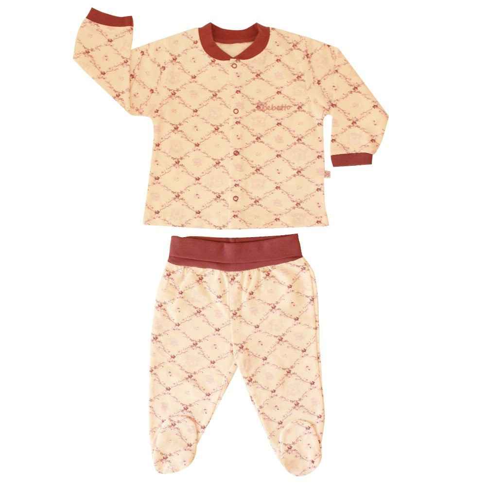 Bebetto F734 Mini Baskılı Penye Pijama Takımı Mor