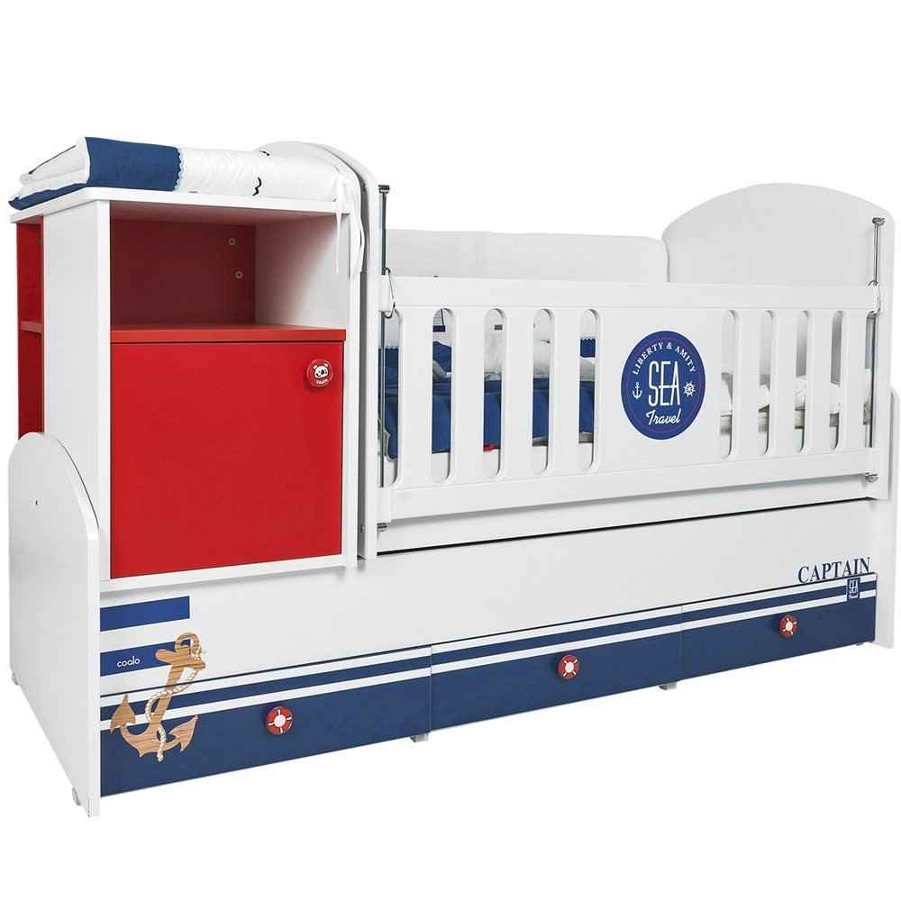 Coalo Captain Bebek Odası 80x180 Büyüyen Beşik 