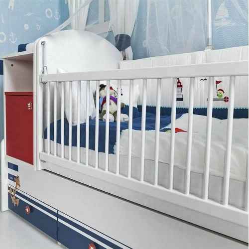 Coalo Captain Bebek Odası 80x180 Büyüyen Beşik Çıtalı 