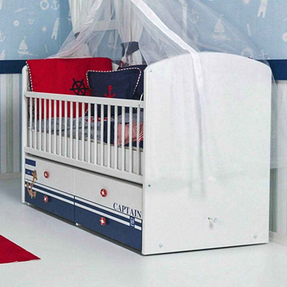 Coalo Captain Bebek Odası 70x130 Sallanır Beşik Çıtalı 