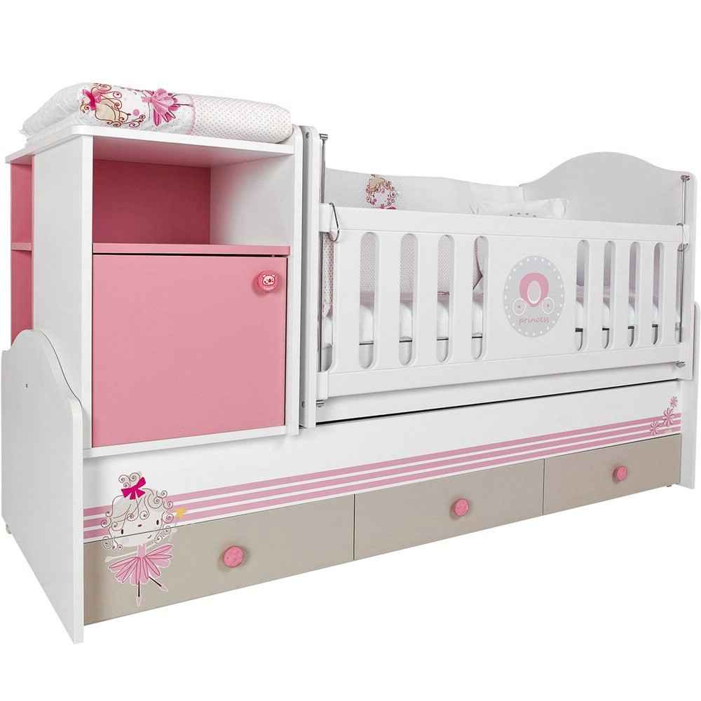 Coalo Princess Bebek Odası 80x180 Büyüyen Beşik 