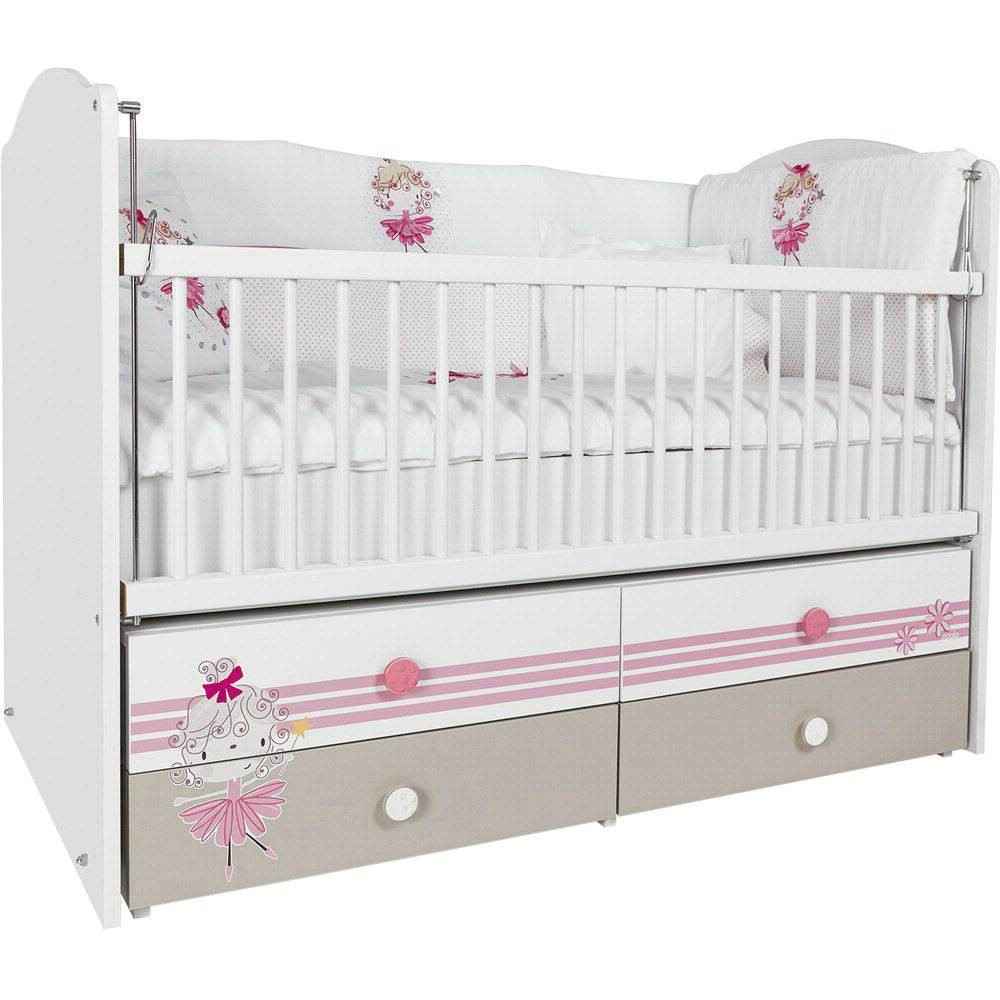 Coalo Princess Bebek Odası 70x130 Beşik Çıtalı 