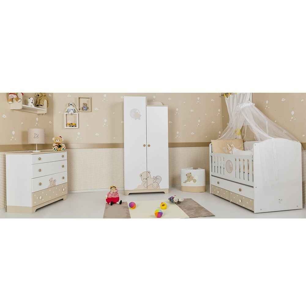 Coalo Sleepy Bear Bebek Odası Takımı Beşikli 