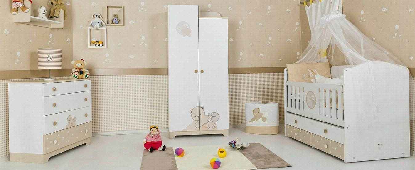 Coalo Sleepy Bear Bebek Odası Takımı Beşikli 