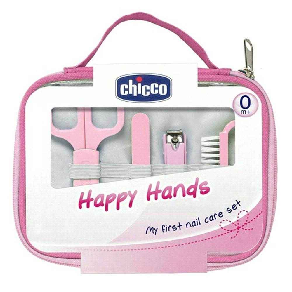 Chicco Happy Hands Bebek Tırnak Bakım Seti Pembe