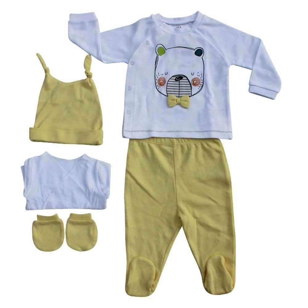 İdil Baby 6817 Bebek Zıbın Takımı Beyaz