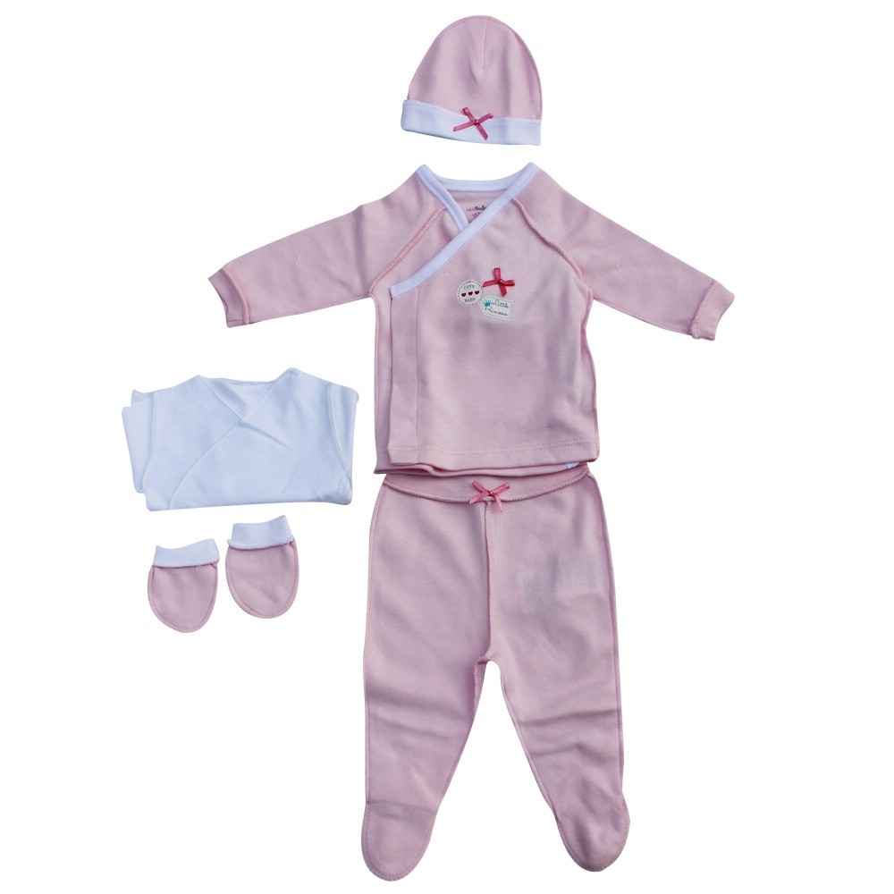 İdil Baby 6501 Prematüre Kız Bebek Zıbın Takımı Pembe