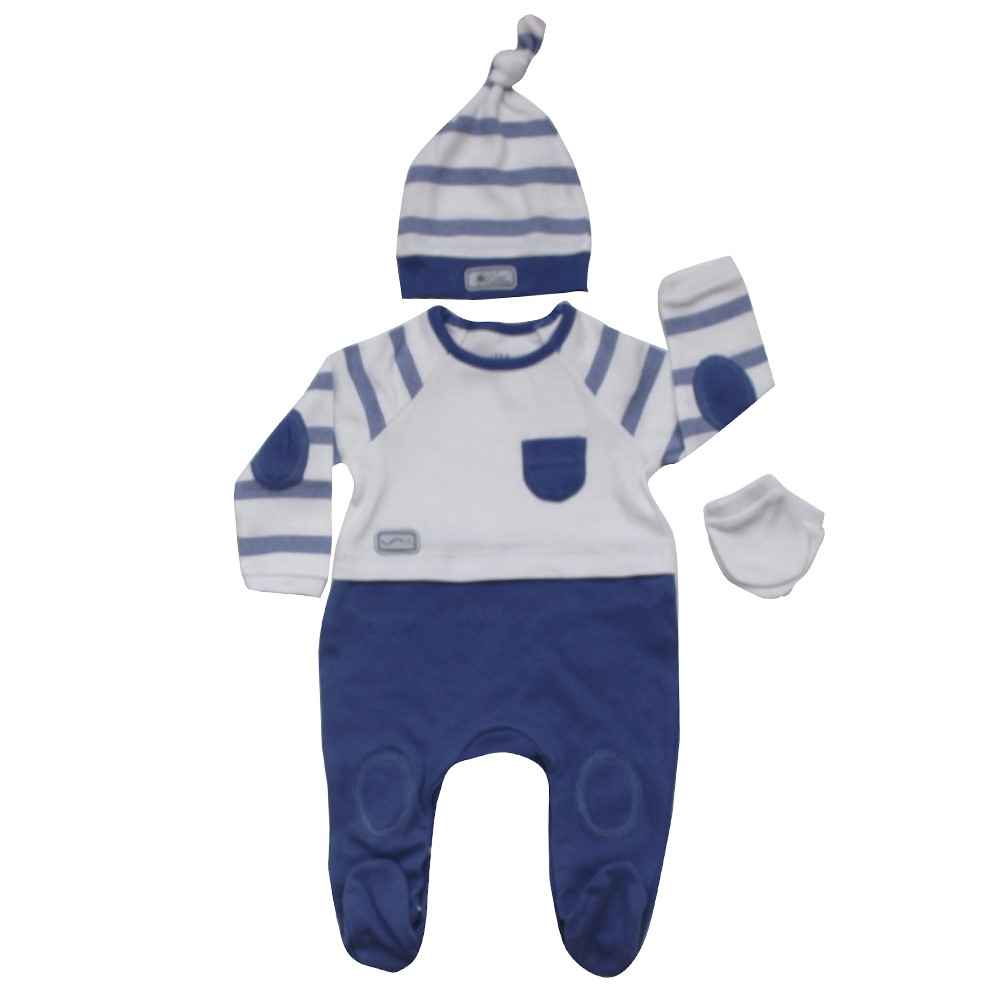 İdil Baby 6109 3lü Bebek Tulumu Sax