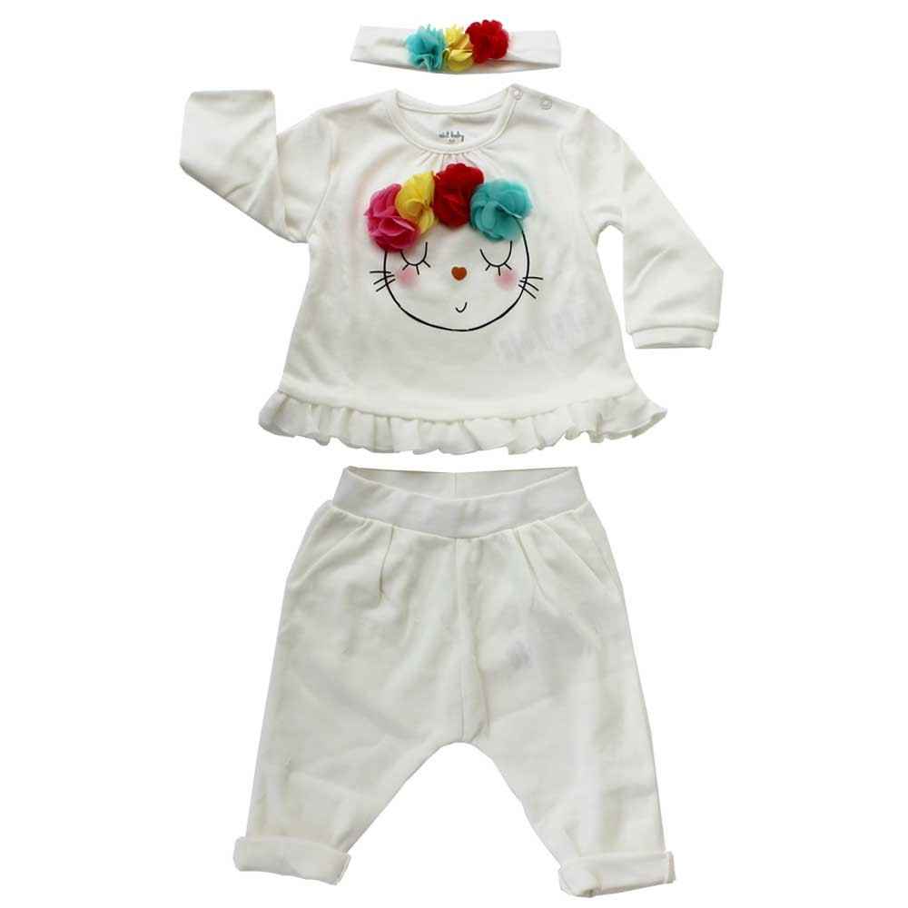 İdil Baby 6821 2li Bebek Takımı Krem