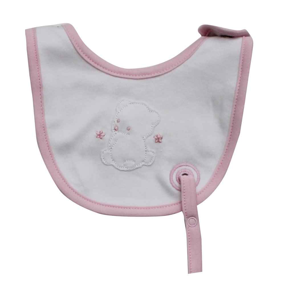 İdil Baby 5629 Bebek Mama Önlüğü Pembe