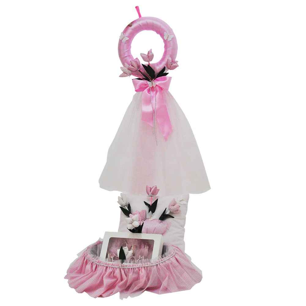 Handan Laleli 4lü Set Pembe