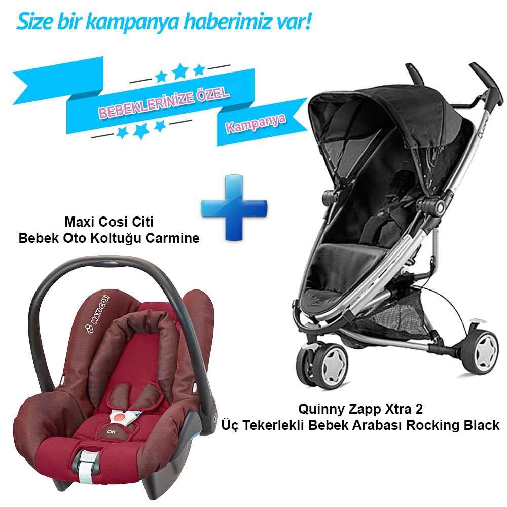 Quinny Zapp Xtra 2 Bebek Arabası Kampanyası Carmine