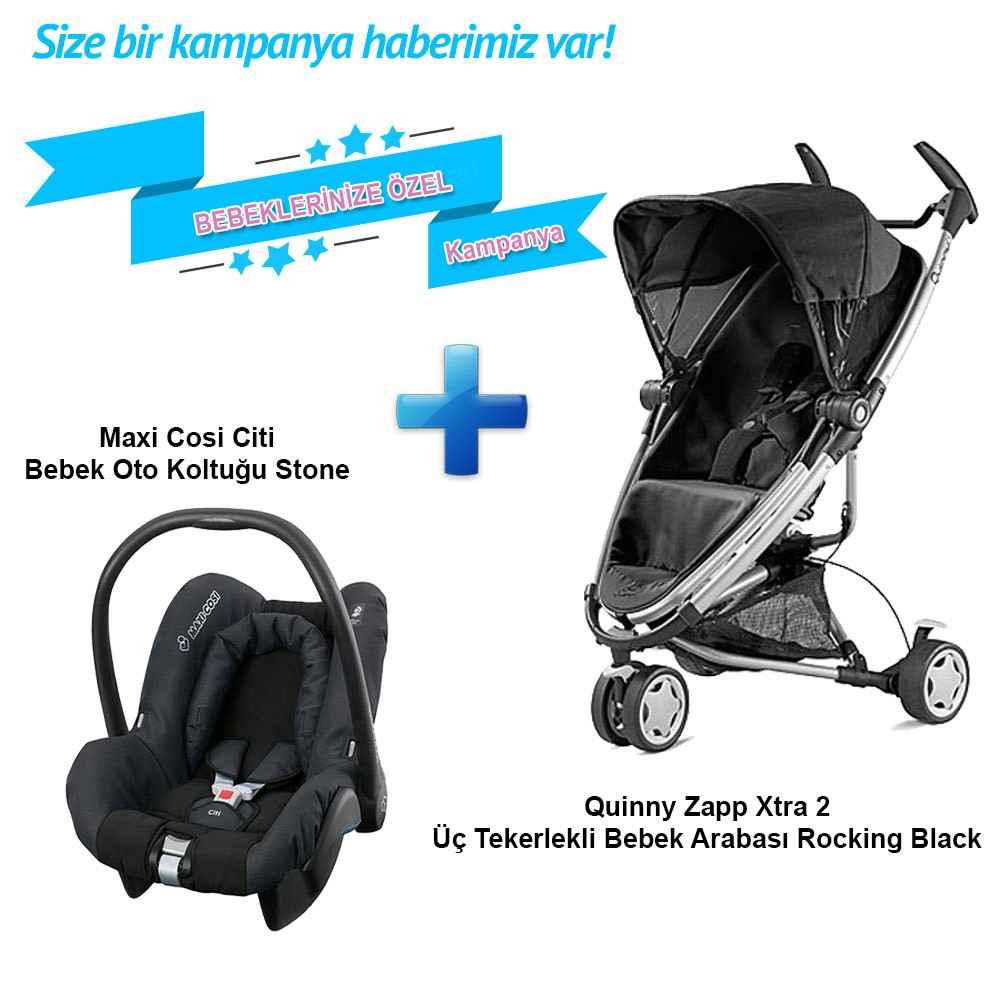 Quinny Zapp Xtra 2 Bebek Arabası Kampanyası Stone