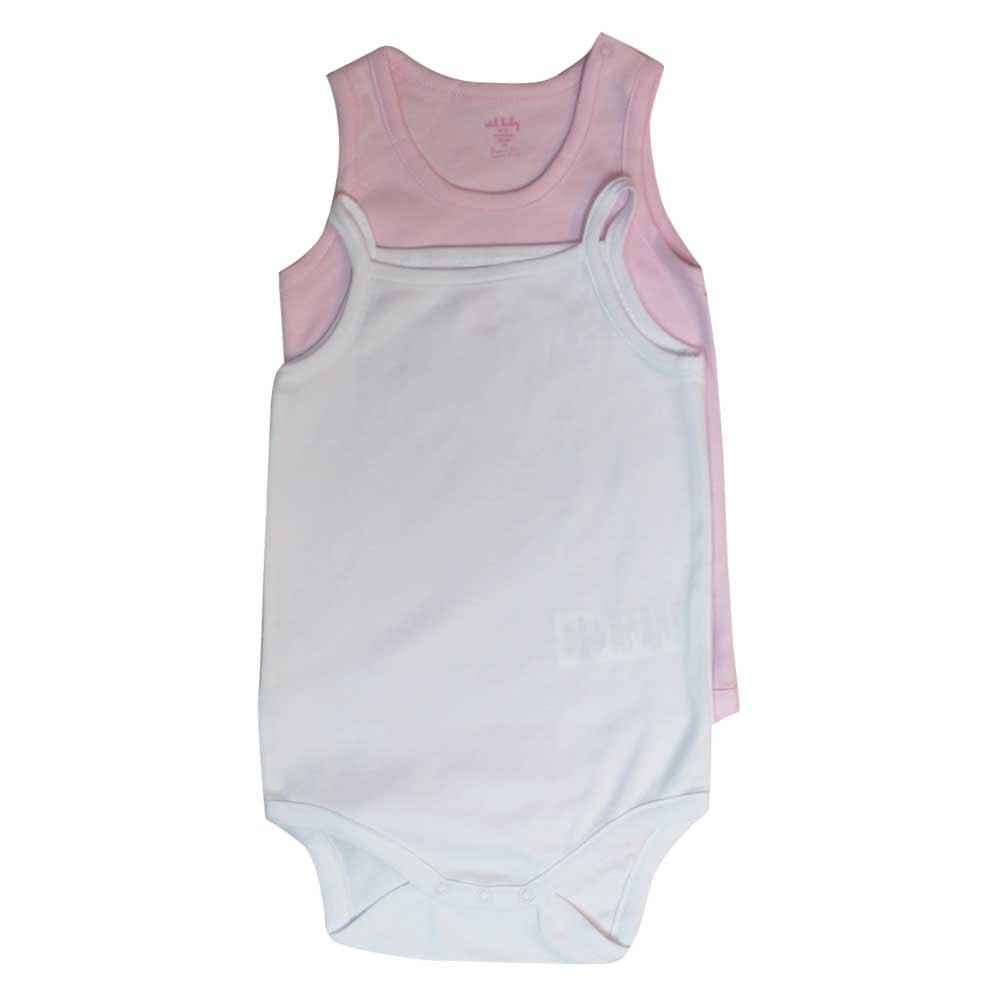 İdil Baby 7020 Bebek Body 2li Beyaz
