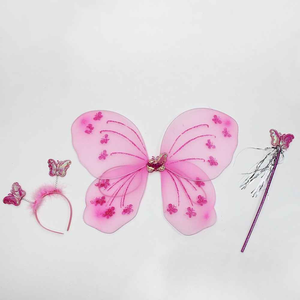 Hello N-366 Kz Çocuk Kelebek Set Pembe