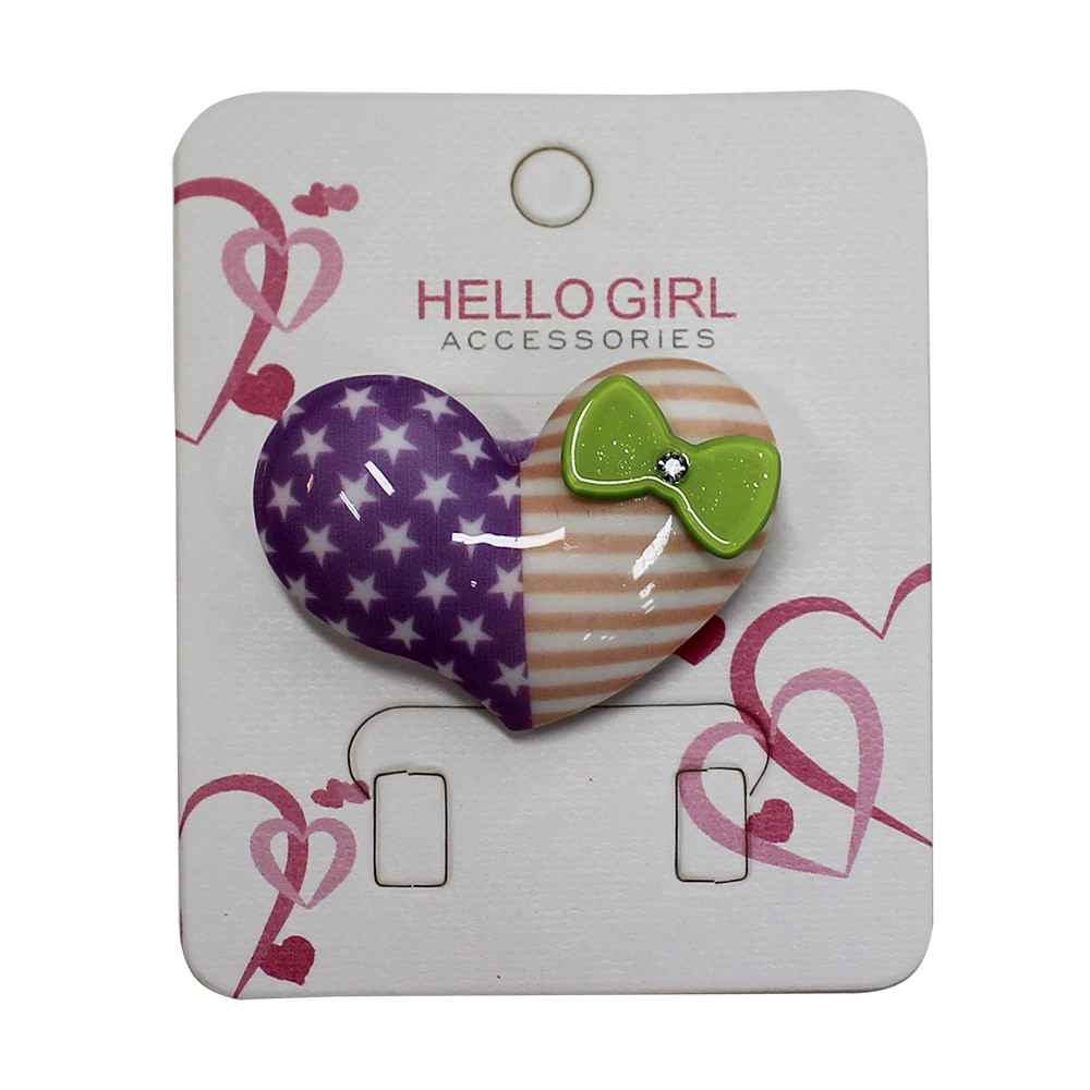 Hello N-751-1 Kız Çocuk Tokası Mor