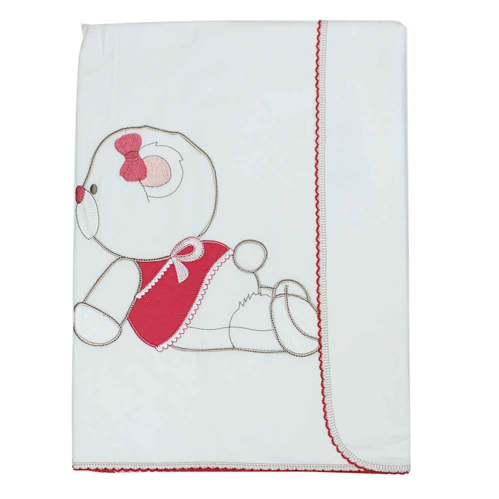 Bebetto Fiyonk B447 Pazen Bebek Battaniyesi 85x85 Cm Nar Çiçeği