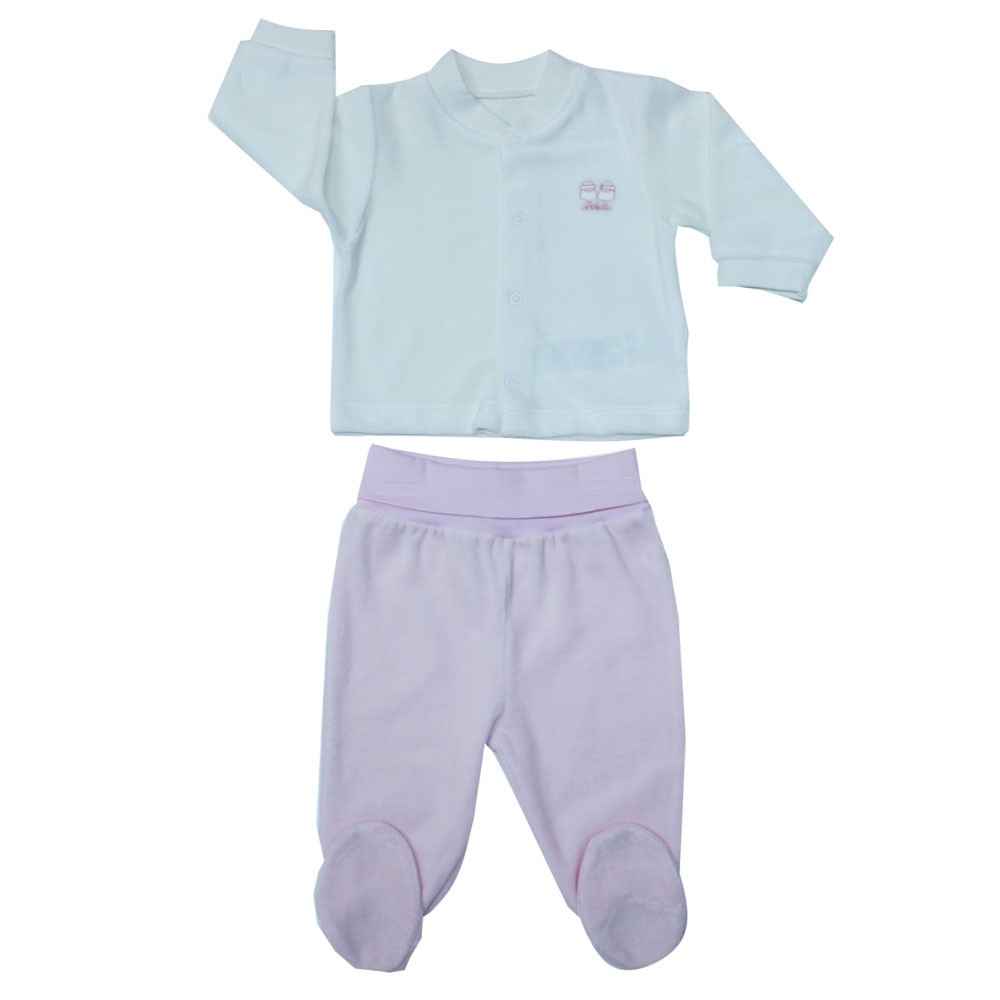 Bebetto Shoes F820 Kadife Mini Pijama Takımı  Pembe