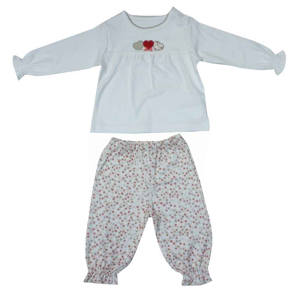 Bebetto Gazelle F818 Penye Pijama Takımı Nar Çiçeği