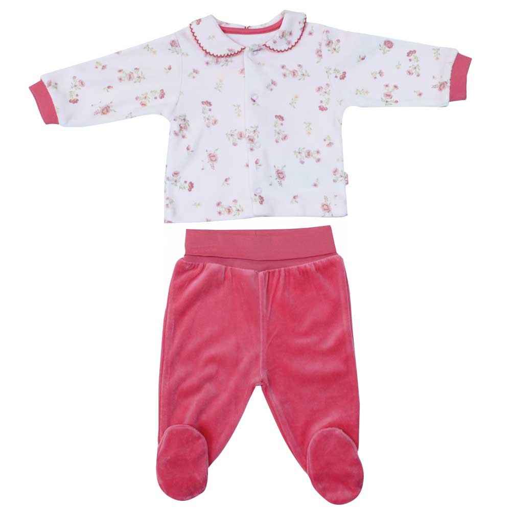Bebetto Rose F821 Kız Kadife Mini Pijama Takımı Somon