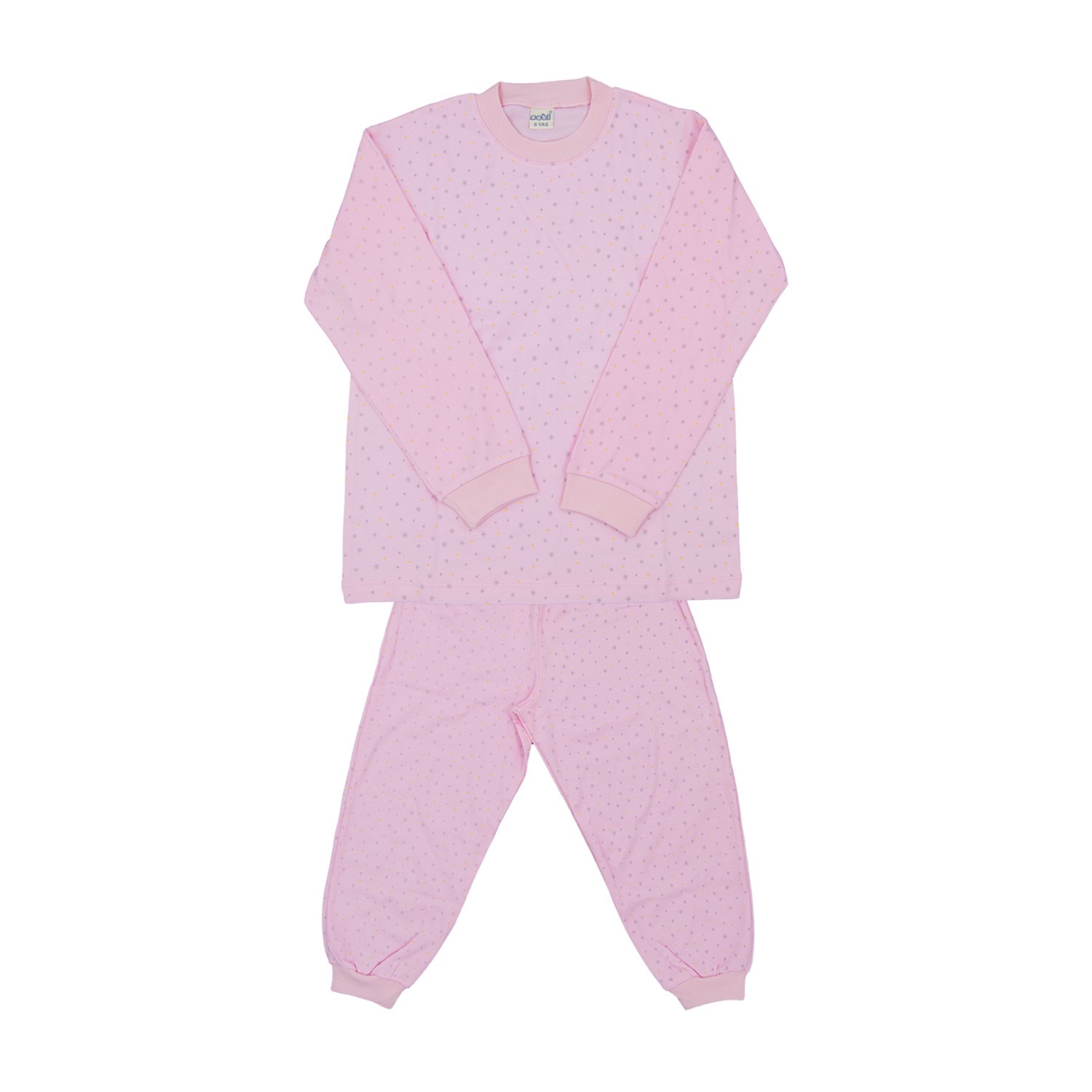 Sebi Bebe 52230 Yıldızlı Çocuk Pijama Takımı Pembe