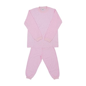 Sebi Bebe 52230 Yıldızlı Çocuk Pijama Takımı Pembe