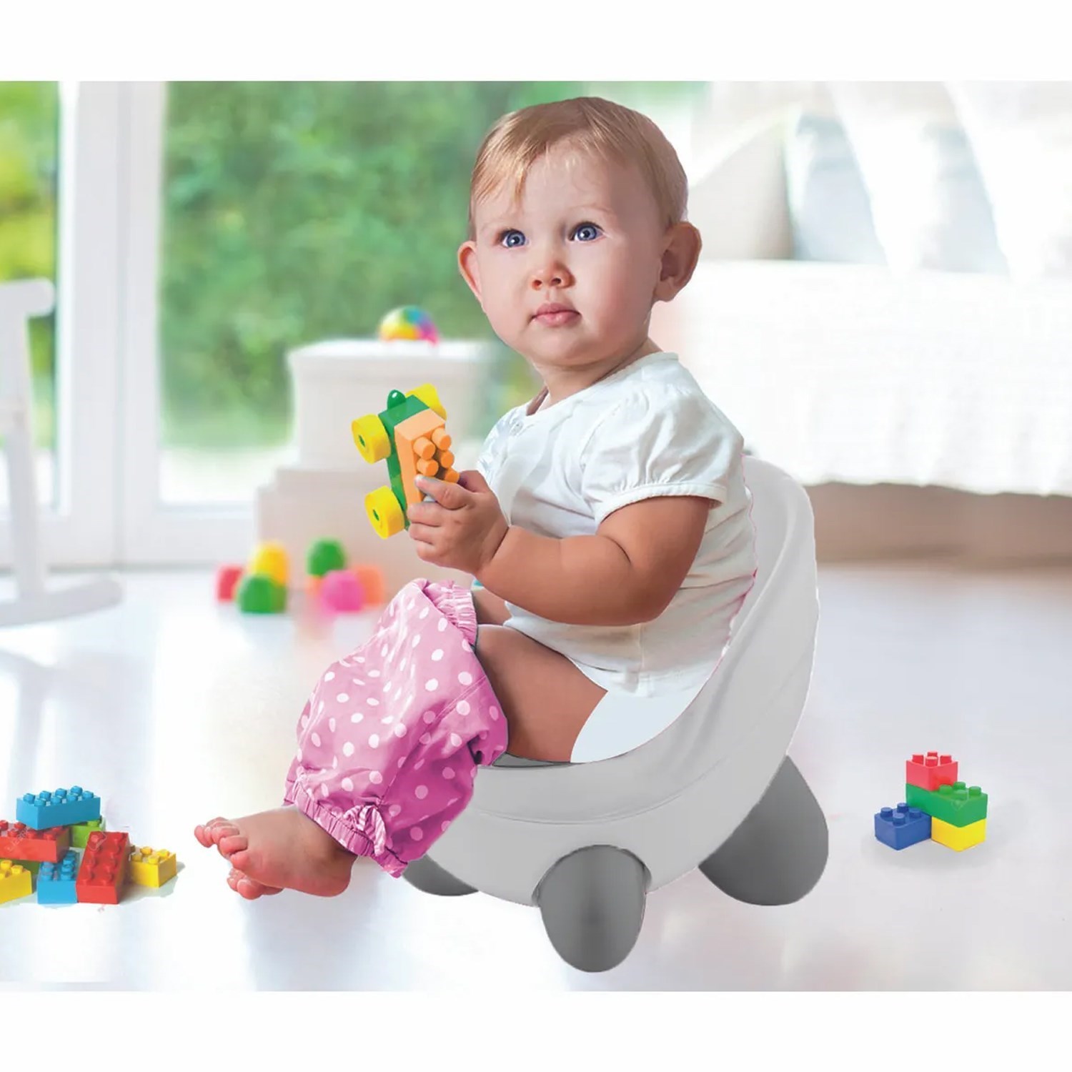 Babyjem 68342 Tonton Lazımlık Beyaz-Gri