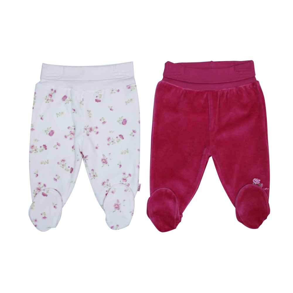 Bebetto T860 Kadife Patikli Pantolon Pembe