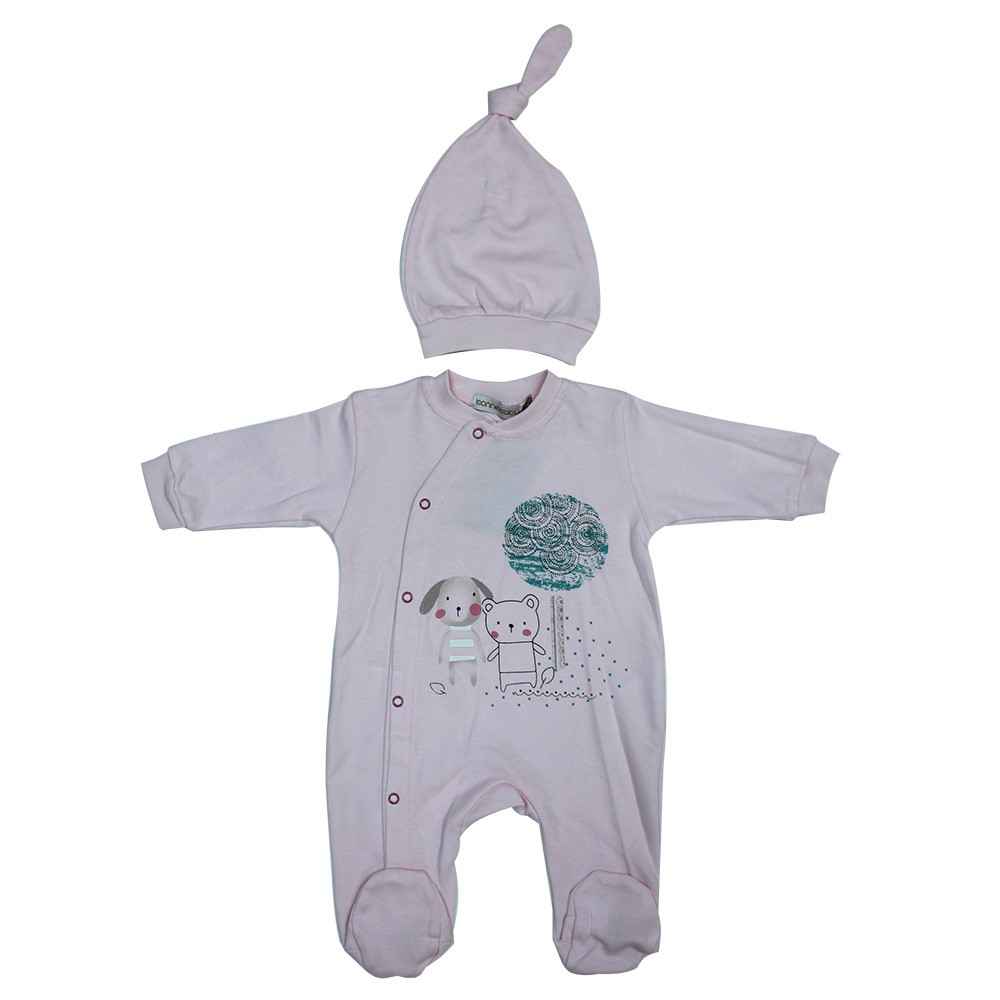 Bonne Baby 382243 Bebek Tulumu Pembe