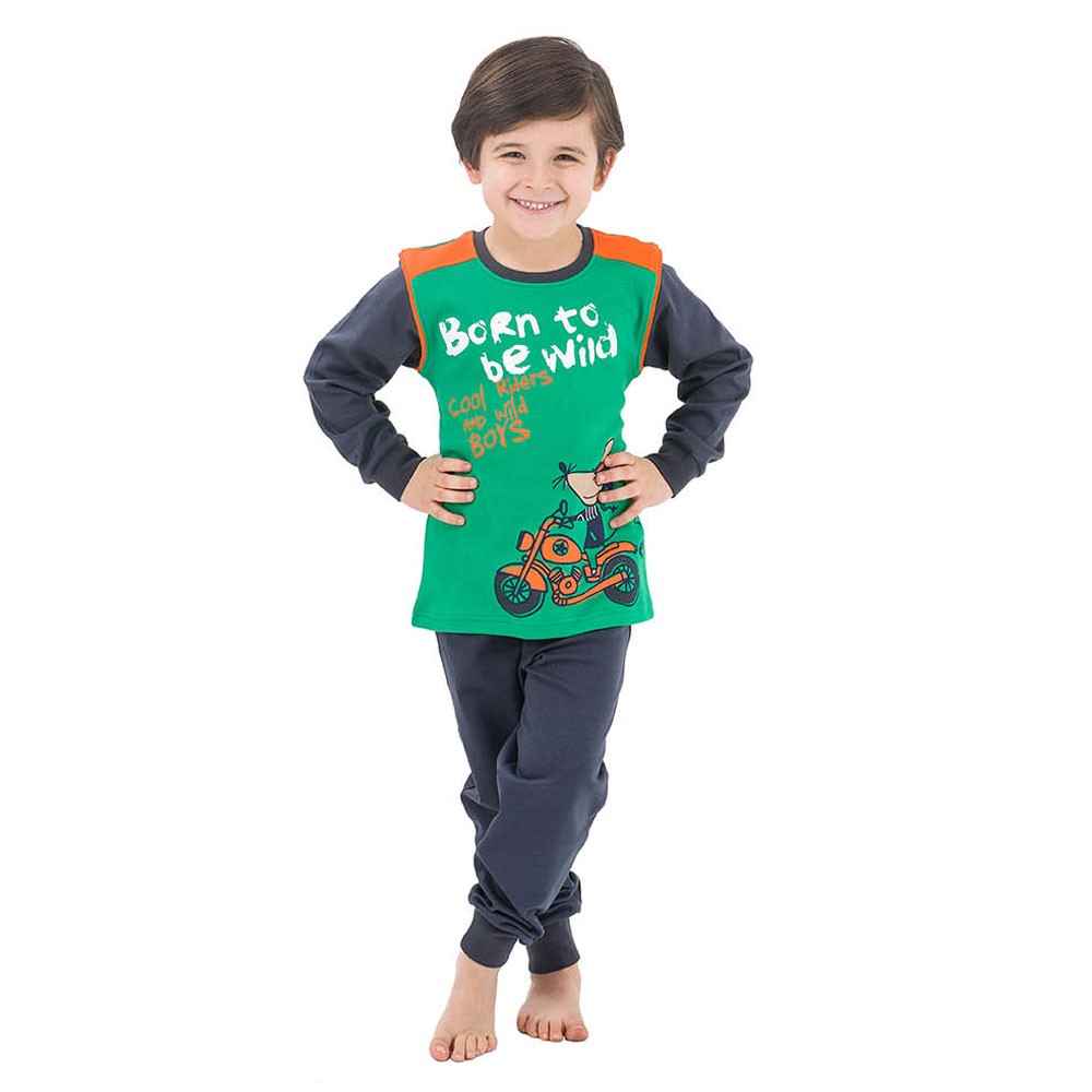 Roly Poly 2707 Erkek Pijama Takımı Yeşil