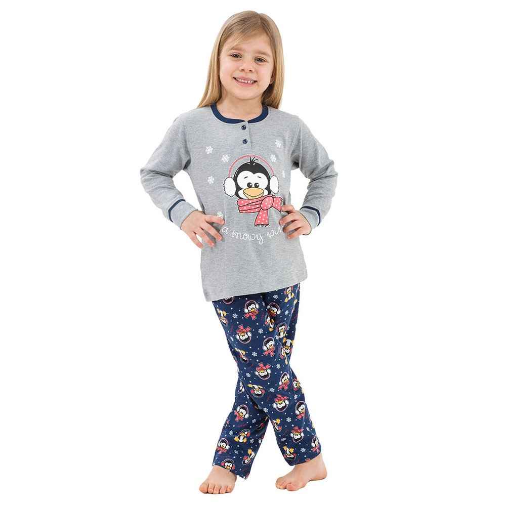 Roly Poly 2751 Kız Pijama Takımı Gri