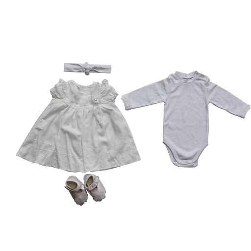İdil Baby 2769 Kız Bebek Mevlüt Seti Beyaz